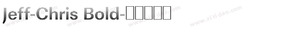 Jeff-Chris Bold字体转换